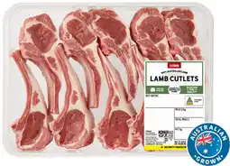 Coles Coles Australian Lamb Cutlets offer