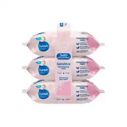 Woolworths Curash Fragrance Free Baby Wipes x 3 offer