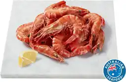 Coles Coles Australian Thawed Cooked Large Black Tiger Prawns offer