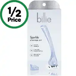 Woolworths Billie Sparkle Razor Starter Kit offer