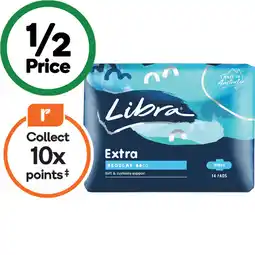 Woolworths Libra Extra Pads Wings Regular offer