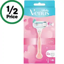 Woolworths Gillette Venus Smooth Sensitive Pro Blossom Razor Kit offer