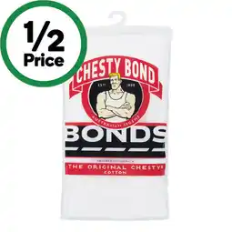 Woolworths Bonds Men’s Chesty Singlet Assorted offer