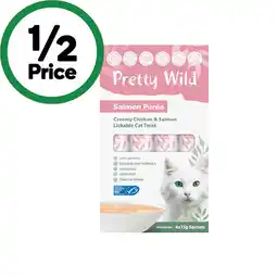 Woolworths Pretty Wild Creamy Puree Cat Treats offer