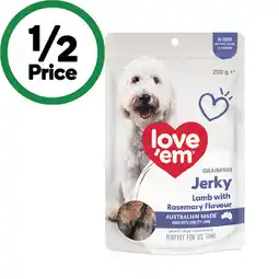 Woolworths Love ’Em Jerky Dog Treats offer