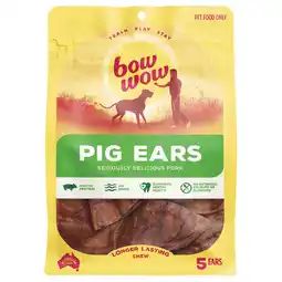 Woolworths Bow Wow Pig Ears Dog Treats offer