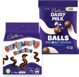 Coles Cadbury Chocolate Bites or Balls 120g-142g offer
