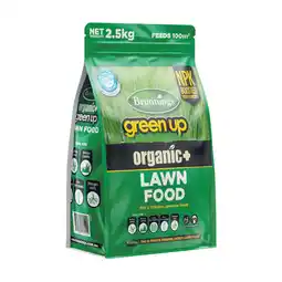 Woolworths Brunnings Green Up Organic Lawn Food offer