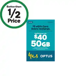 Woolworths Optus $40 SIM Starter Kit offer