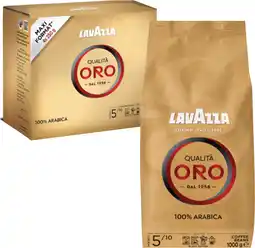 Coles Lavazza Qualita Oro Coffee Beans or Ground 1kg offer