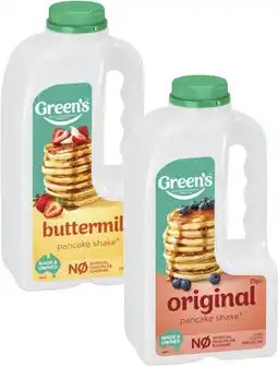 Coles Green's Pancake Shake-375g offer