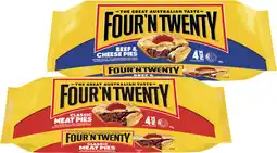 Coles Four'N Twenty Traditional Meat Pies 700g offer