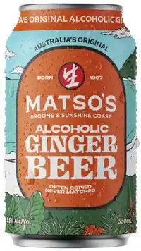 Coles Matso’s Ginger Beer Cans offer