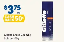 Foodland Gillette Shave Gel offer