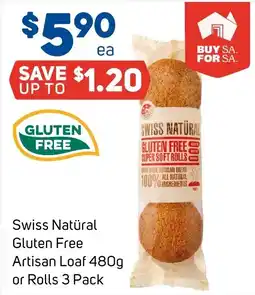 Foodland Swiss Natürál Gluten Free Artisan Loaf offer