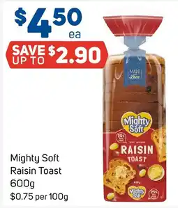 Foodland Mighty Soft Raisin Toast offer