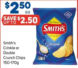 Foodland Smith's Crinkle or Double Crunch Chips offer