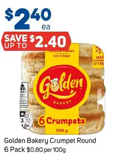 Foodland Golden Bakery Crumpet Round offer
