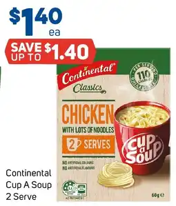 Foodland Continental Cup A Soup 2 Serve offer