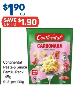 Foodland Continental Pasta & Sauce Family Pack offer