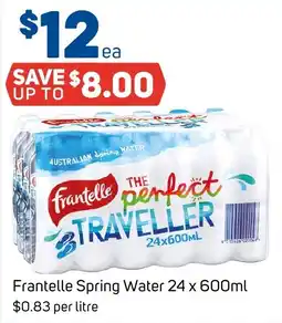Foodland Frantelle Spring Water offer