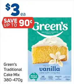 Foodland Green's Traditional Cake Mix offer