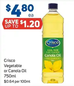 Foodland Crisco Vegetable or Canola Oil offer