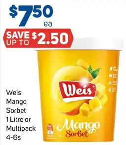 Foodland Weis Mango Sorbet offer