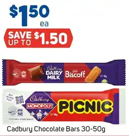 Foodland Cadbury Chocolate Bars offer