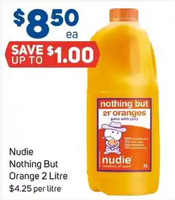 Foodland Nudie Nothing But Orange 2 Litre offer