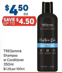 Foodland TRESemmé Shampoo or Conditioner offer