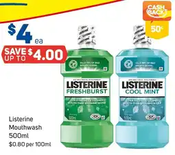 Foodland Listerine Mouthwash offer