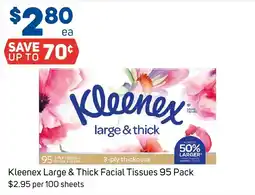 Foodland Kleenex Large & Thick Facial Tissues offer