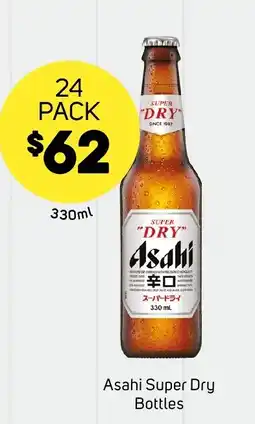 Foodland Asahi Super Dry Bottles offer
