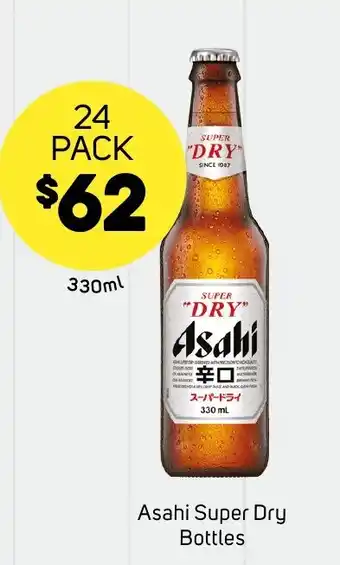 Foodland Asahi Super Dry Bottles offer