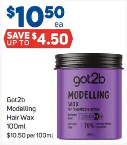 Foodland Got2b Modelling Hair Wax offer