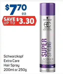 Foodland Schwarzkopf Extra Care Hair Spray offer