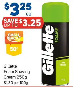 Foodland Gillette Foam Shaving Cream offer