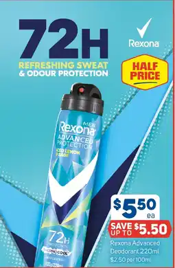 Foodland Rexona Advanced Deodorant offer