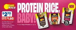 Foodland Sun Rice Protein+ Rice offer
