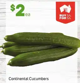Foodland Continental Cucumbers offer