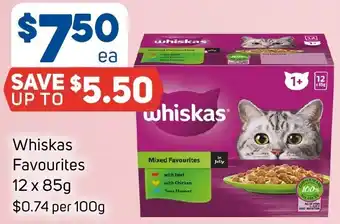 Foodland Whiskas Favourites offer