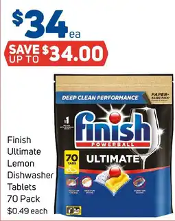 Foodland Finish Ultimate Lemon Dishwasher Tablets offer