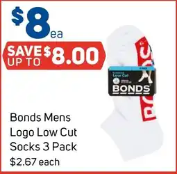Foodland Bonds Mens Logo Low Cut Socks offer