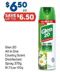 Foodland Glen 20 All In One Country Scent Disinfectant Spray offer