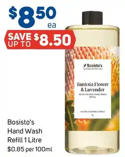 Foodland Bosisto's Hand Wash Refill offer
