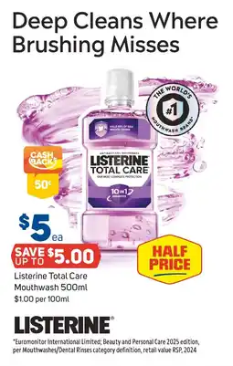 Foodland Listerine Total Care Mouthwash offer
