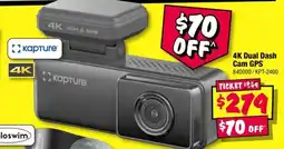 JB Hi-Fi Kapture 4K Dual Dash Cam GPS offer