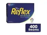 Officeworks Reflex 100% Recycled 80gsm A4 Copy Paper 400 Ream Full Pallet offer