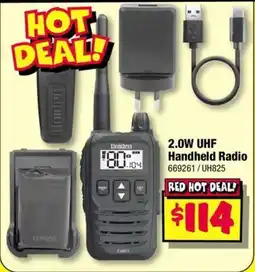 JB Hi-Fi Uniden 2.0W UHF Handheld Radio offer